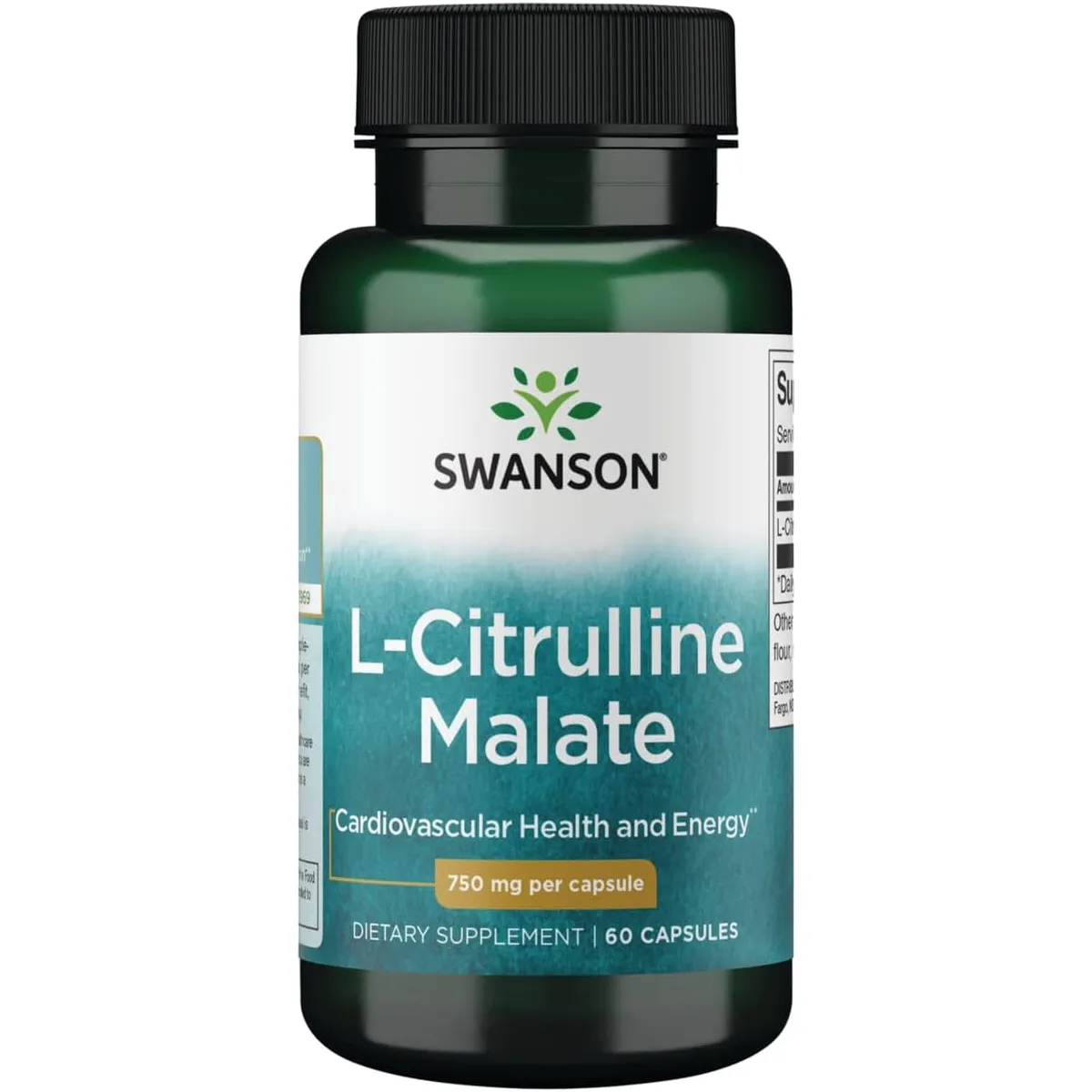Citrulina Malato, 750 mg, 60 capsulas, L-Citrulline Malate, suplemento ...